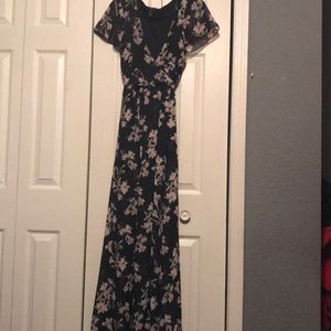 Floral Wrap Maxi Dress